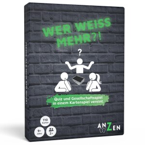 Anzen WER WEISS MEHR?! - Das Kartenspiel