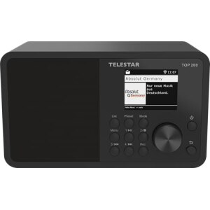 Telestar Internet Radio TOP 200 Schwarz