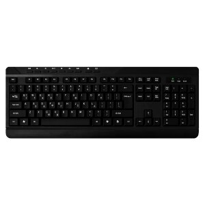 MEDIARANGE Tastatur Multimedia Keyboard black QWERTY GR -...