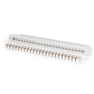 DIGITUS Modulares Patch Panel, 24-Port, bestückt mit...