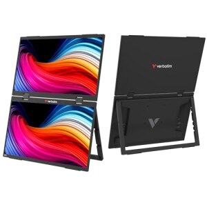 Verbatim Portable 15.6″ FHD Dual Monitor Essentials...