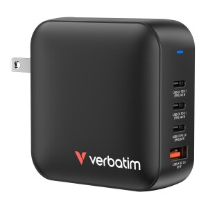 Verbatim Mini GaN Charger 165W 4 Port US plug with EU and...