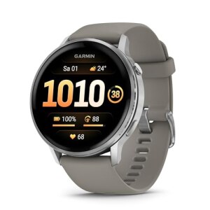 Garmin Venu 4 - 45 mm - silber - intelligente Uhr mit...