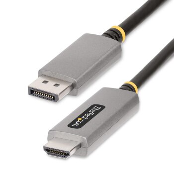 StarTech.com 6.6ft (2m) DisplayPort to HDMI Adapter Cable, 8K 60Hz, 4K 144Hz, HDR10, DP 1.4 to HDMI 2.1 Active Video