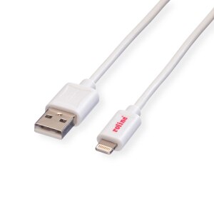 ROLINE Lightning-Kabel - Lightning männlich zu USB...