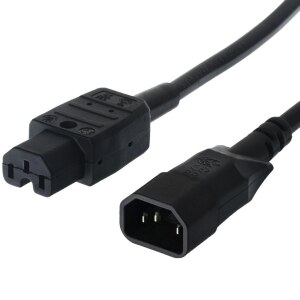 Bachmann Stromkabel - IEC 60320 C14 zu IEC 60320 C15