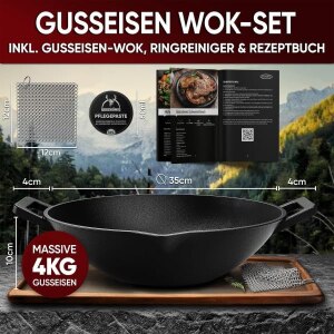 Gusskönig Eingebrannte Wokpfanne 36cm Var.2