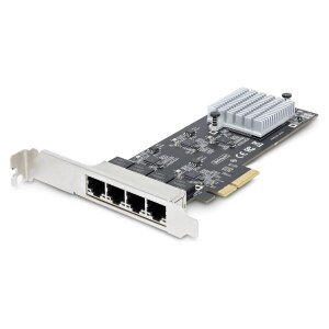 StarTech.com 4-Port 2.5Gbps NBASE-T PCIe Network Card,...