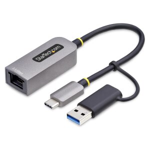 StarTech.com 2.5GbE USB C Ethernet Adapter mit USB-A...