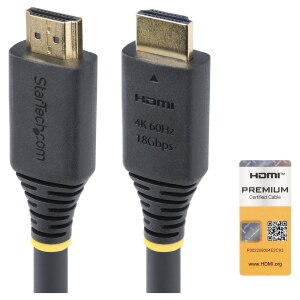 StarTech.com 15m (49.2ft) Active High Speed HDMI Cable,...