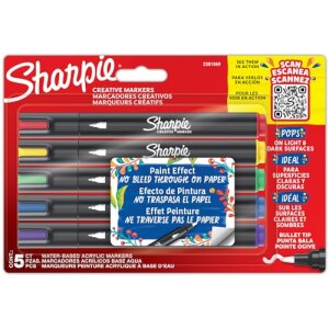 Sharpie Kreativmarker Rundspitze Acryl 5er...