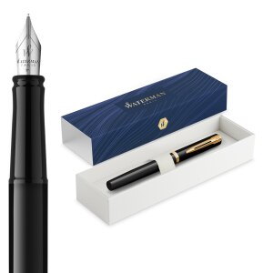 WATERMAN Füllfederhalter IMPRESSION schwarzer Lack...