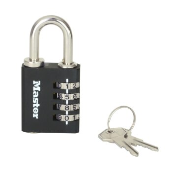 MASTER LOCK Zahlensschloss inkl. Notschlüssel 78x40x16mm
