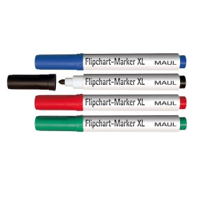 MAUL Flipchartmarker Rundspitze 2,0-2,5mm 4er Set