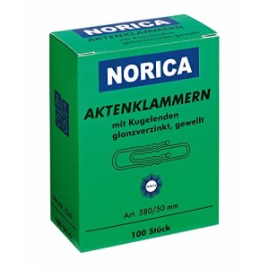 WEDO Büroklammern 50 mm Norica 580 gewellt, 100 St.