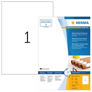 HERMA Etiketten A4 weiß 210x297 mm Papier...