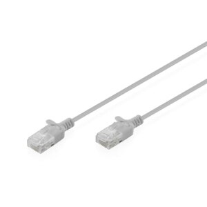 DIGITUS Patchkabel CAT 6 U-UTP Slim 3m Grau