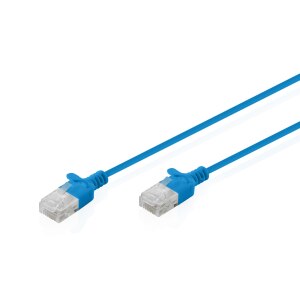 DIGITUS Patchkabel CAT 6 U-UTP Slim 3m Blau