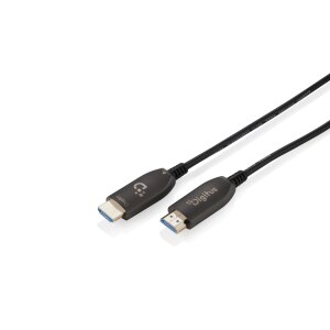 DIGITUS HDMI AOC Hybrid Glasfaserkabel UHD 8K 70m    schwarz
