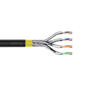 DIGITUS Erdverlegekabel Cat7a S/FTP Ring 100m schw AWG 22/