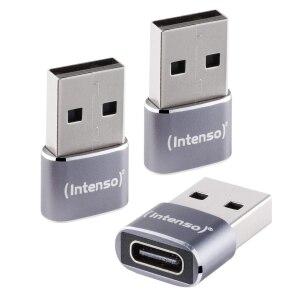 Intenso 3-pack USB Adapter USB-C -> USB-A C480A Aluminium