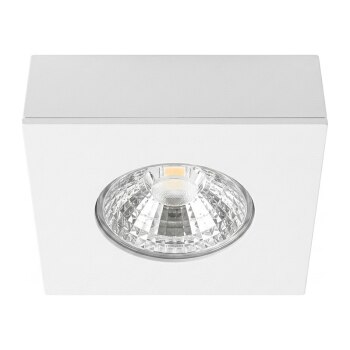 Synergy 21 LED Deckeneinbauspot Helios weiß, quadratisch, Aufputzrahmen