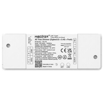 LED Dimmer Controller AC TRIAC 500W Zigbee 3.0+2,4G+Push *Milight/Miboxer*