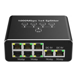 network splitter/switch 5 Port • 5x 1GbE •...