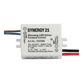 Synergy 21 LED Deckeneinbauspot Helios Netzteil TRIAC dimmbar