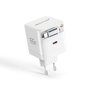 REALPOWER GaN Charger 65W weiss,65 Watt, 2x Type-C
