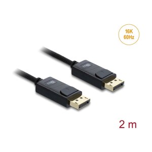 Delock Koaxiales DisplayPort Kabel 16K 60 Hz 80 Gbps mit...