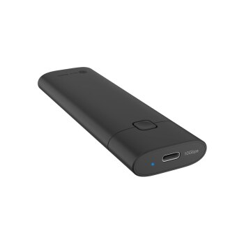 ICY BOX M.2 NVMe SSD Gehäuse, werkzeutloser Einbau, Host USB 3.2 Gen 2 Type-C+A, 10 Gbps, Aluminium