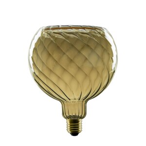 SEGULA LED Floating Globe 150 twisted smokey grau E27 230Lm