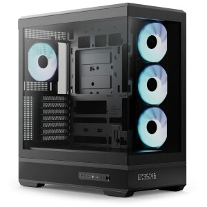 AeroCool Geh Midi P500B-Digi Black ARGB  ACCS-P500B-DIGI-001
