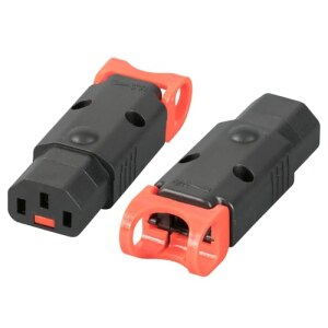 EFB Abzugsichere Kaltgerätebuchse IEC-Lock+ C13,...