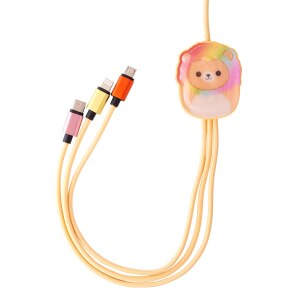 Lazerbuilt Ladekabel 3 in 1 Squishmallows - Leonard 1,2m