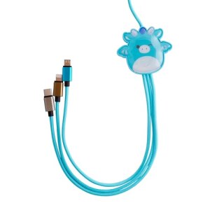 Lazerbuilt Ladekabel 3 in 1 Squishmallows - Tatiana  1,2m