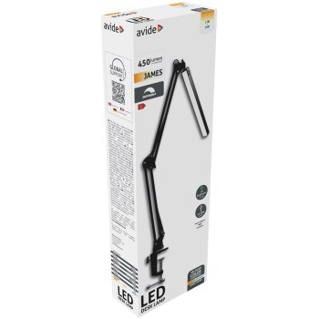 Avide LED Tischleuchte mit Klemmvorrichtung 12W