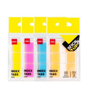 DELI Haftnotizen 7,6x7,6 cm Stick up, EA044 400 St. farbig