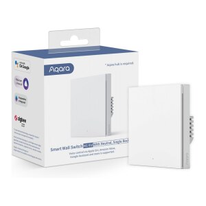 Aqara Smart Wall Switch H1 (With Neutral, Single Rocker)...