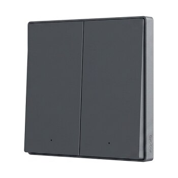 Aqara Smart Wall Switch H1(With Neutral, Double Rocker) grau - (HomeKit)