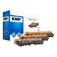 KMP MULTIPACK B-T58CMY - 3er-Pack - mit hoher Kapazität - Gelb, Cyan, Magenta - kompatibel - Tonerpatrone (Alternative zu: Brother TN246C, Brother TN246M, Brother TN246Y)