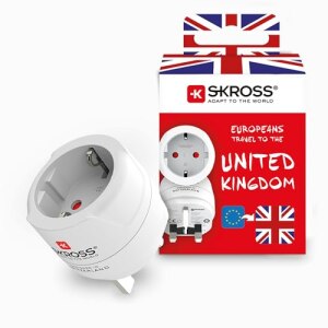 SKROSS Adapter Europe to United Kingdom