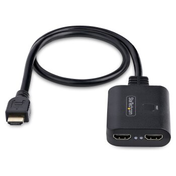 StarTech.com 2-Port HDMI Splitter 4K 60Hz, HDMI 2.0 Video, 4K HDMI Splitter 1In 2Out, 1x2 HDMI Verteiler 4k, HDR/HDCP,