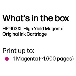 HP Cartuccia di inchiostro magenta originale 963XL ad...