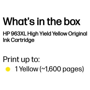 HP Cartuccia di inchiostro giallo originale 963XL ad alta...