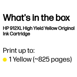HP 912XL Gelb Original Druckerpatrone mit hoher Reichweite