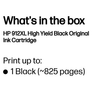 HP Cartuccia di inchiostro nero originale 912XL ad alta...
