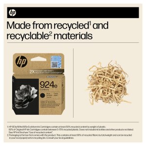HP Cartuccia di inchiostro nero originale 924e EvoMore