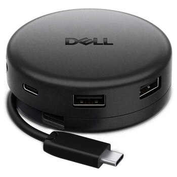 DELL DA326 Kabelgebunden USB 3.2 Gen 1 (3.1 Gen 1) Type-C Schwarz